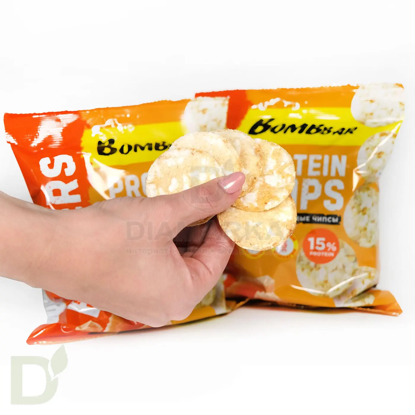 Чипсы протеиновые BOMBBAR BOMBERS Нежный сыр, 50 гр