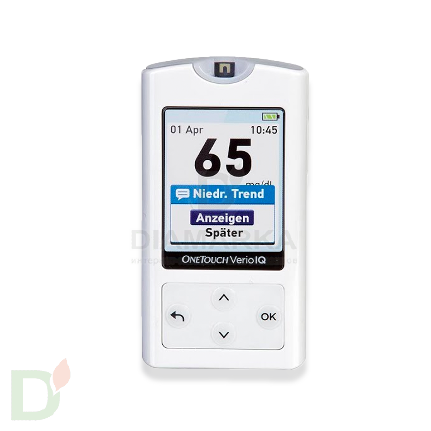 Глюкометр ВанТач Верио IQ (OneTouch Verio IQ) с цветным экраном